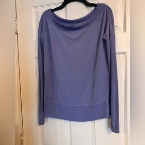 Athleta baby blue barre sweatshirt